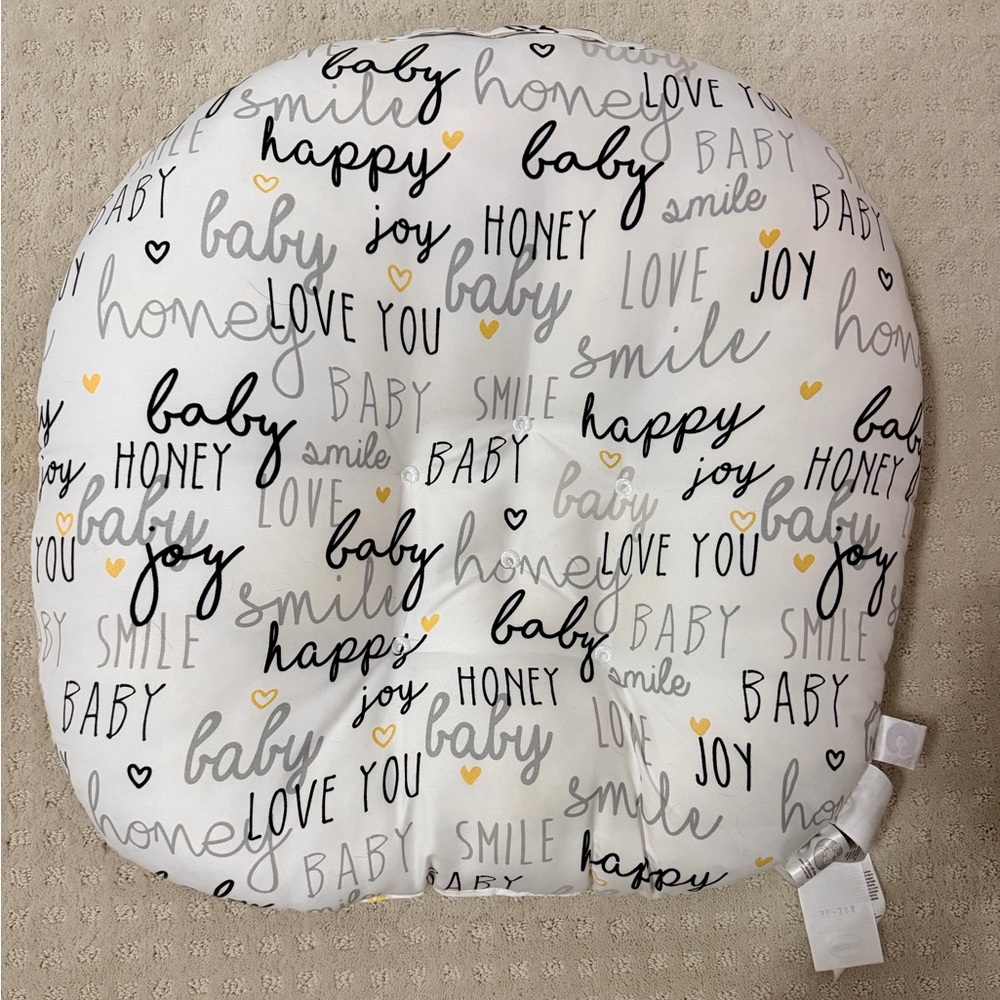 Boppy black and white love Pillow